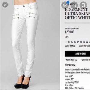 PAIGE Jeans | Edgemont Ultra Skinny Optic White